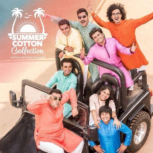 Neha Iyer in a print ad