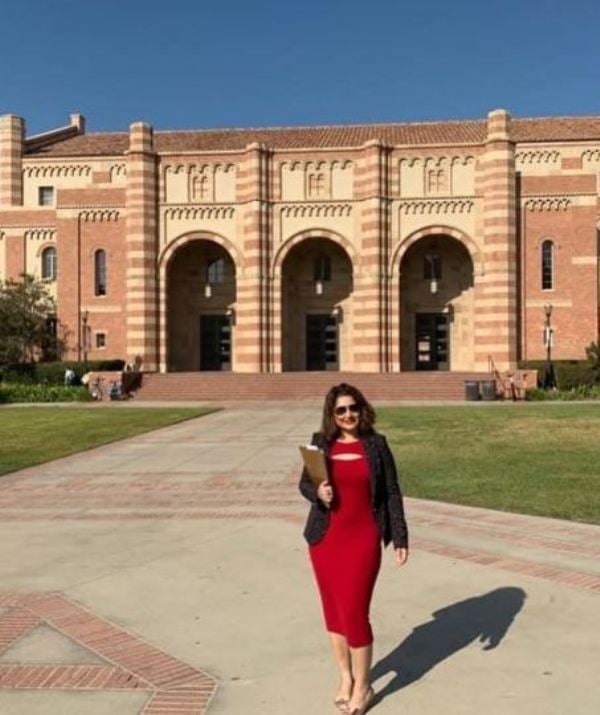 Neha Khanna at IVLP fellowship at the University of California, Los Angeles