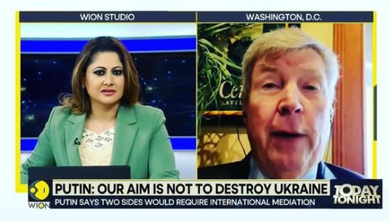 Neha Khanna during her stint at World is on News (WION)