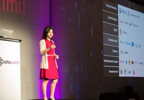 Neha Narkhede while attending a tech conference