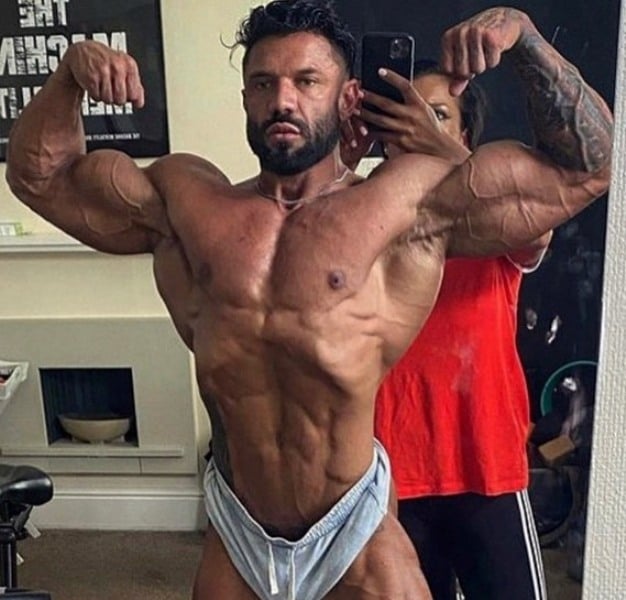 Neil Currey during a training session