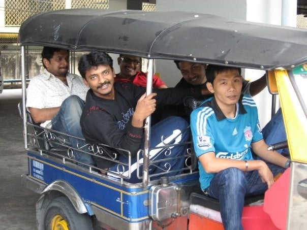 Nelson Dilipkumar (wearing black) during his early days in Tamil entertainment industry