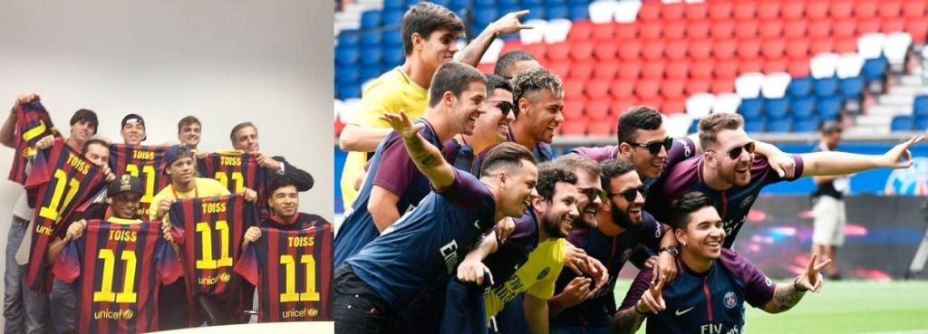 Neymar with Toiss group