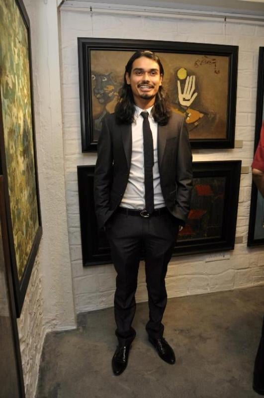 Nicholai Sachdev during an exhibition at the Gallery 7 in Mumbai