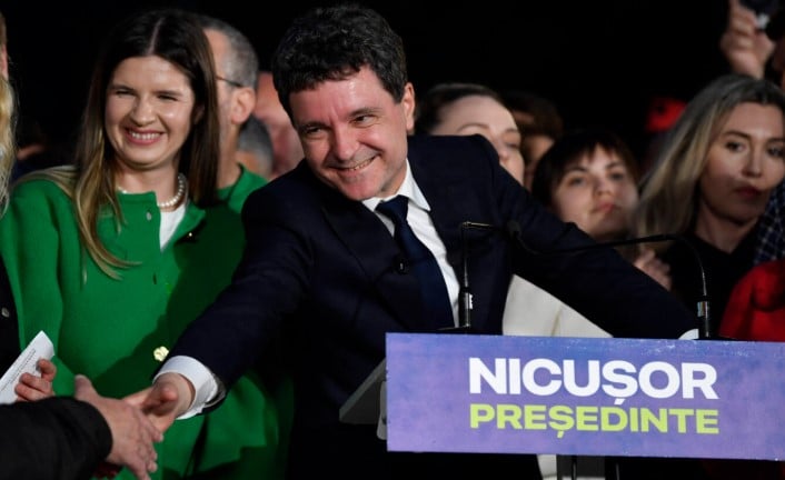 Nicușor Dan after winning the presidential elections in Romania