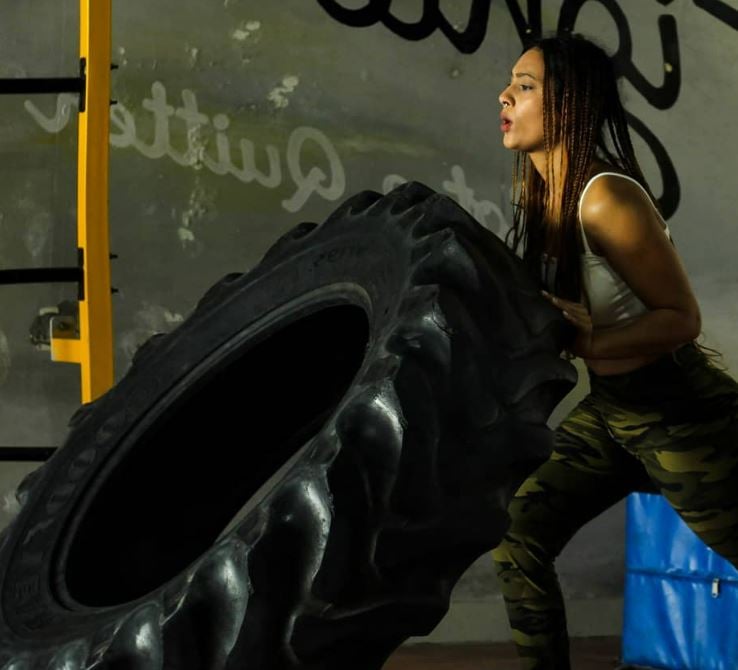 Nidhi Goyal during her workout session