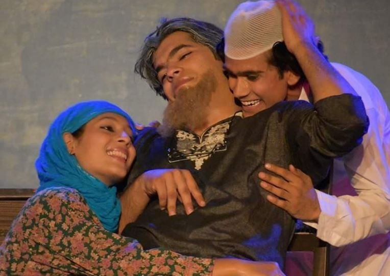 Nidhi Goyal while performing in a play