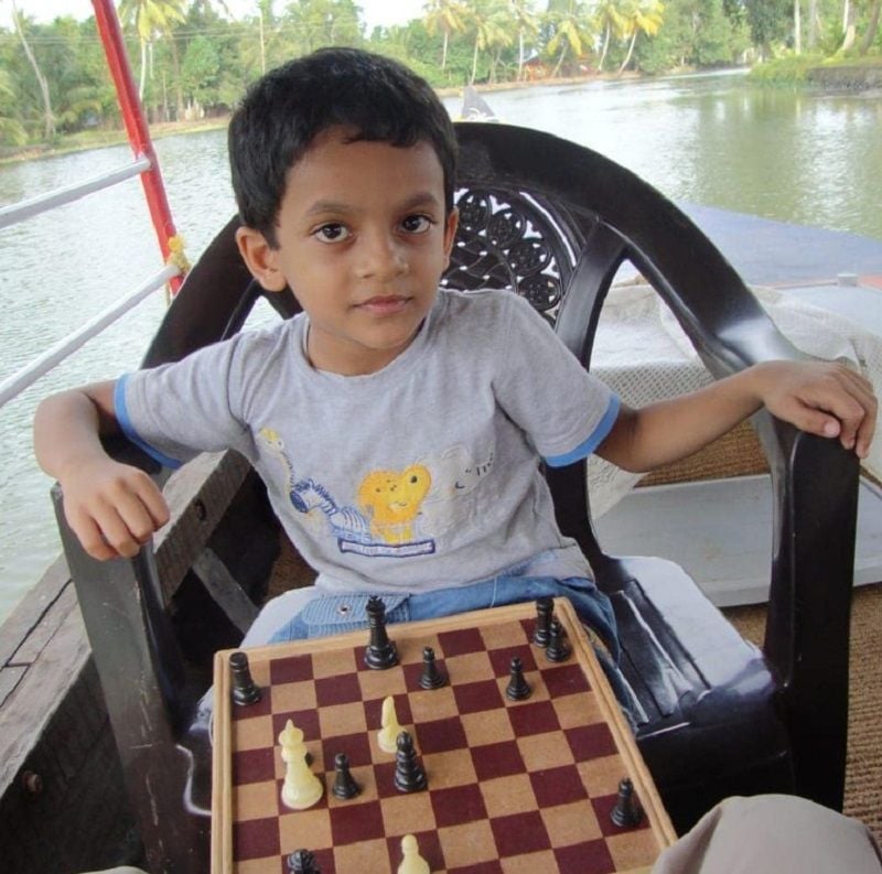 Nihal Sarin as a child