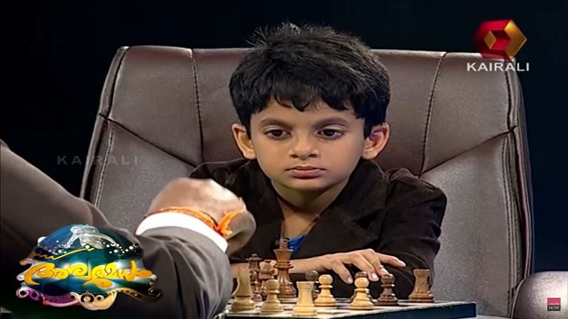 Nihal Sarin n Malayalam TV quiz show Aswamedham