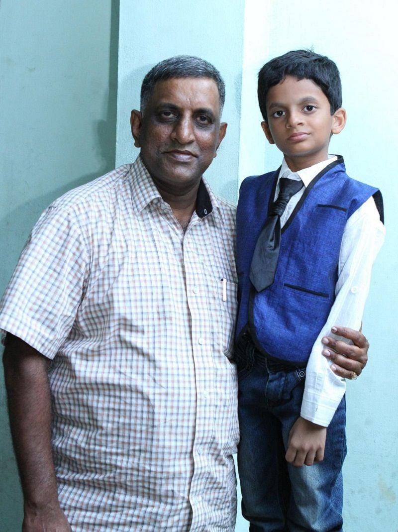 Nihal Sarin with his coach Mathew P. Joseph Pottoore