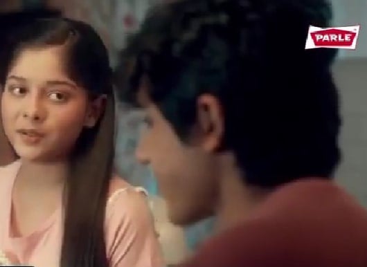 Niharika Chauksey in the advertisment of Parle