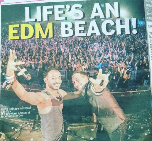 Nikhil Chinapa During A Music Event in Goa