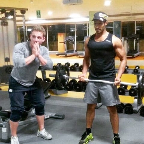 Nikhil Kumaraswamy inside his gym