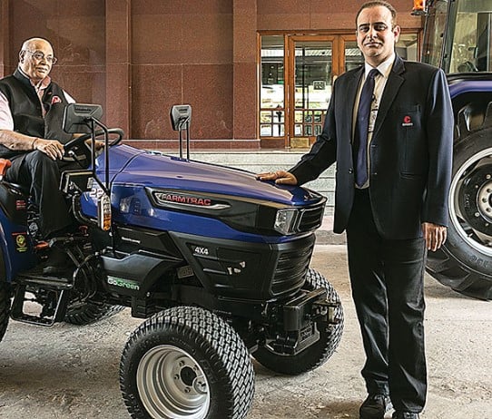 Nikhil Nanda with his father Rajan Nanda (left)