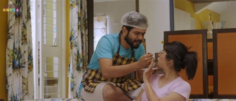 Nikhil Rajeshirke in a still from the 2017 TV web series 