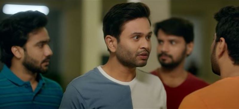 Nikhil Rajeshirke in a still from the 2022 Marathi film 