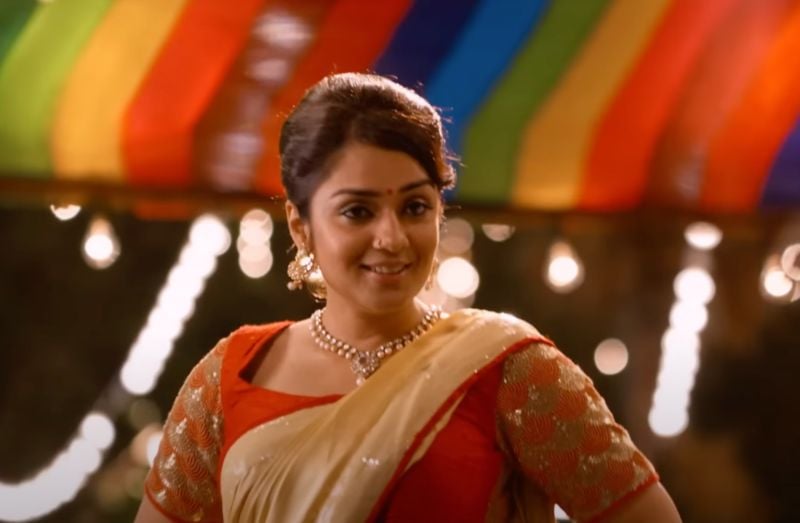 Nikita Thukral in a still from the Tamil film titled