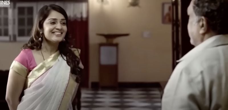 Nikita Thukral in a still from the Telugu film titled