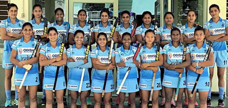 Nikki Pradhan (bottom row, fourth from right) with her team members at the Women