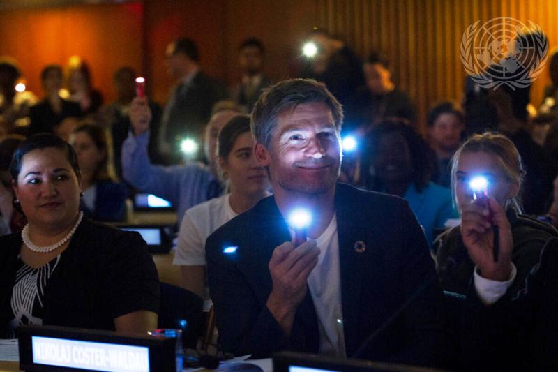 Nikolaj Coster-Waldau at the launch of The Spotlight Initiative (2017)