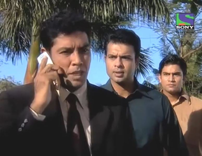 Nimai Bali (centre) in the television series 