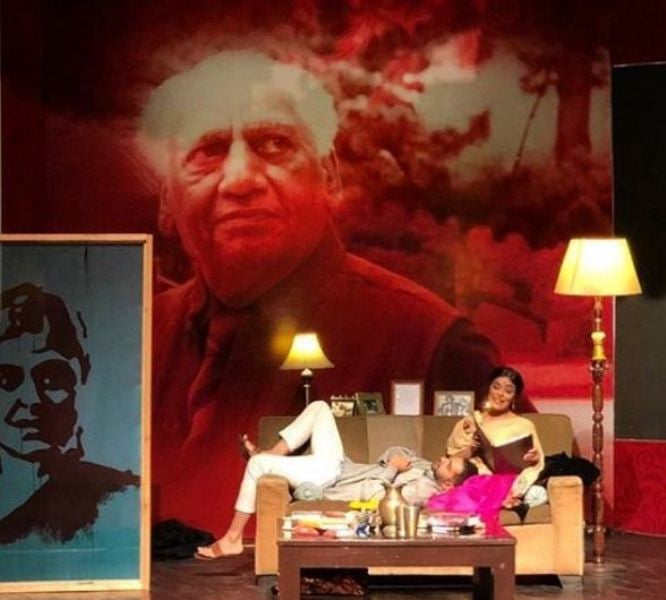 Nimra Bucha during her theatre performance