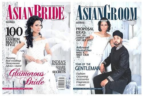 Nindy Kaur on the cover of the Asian Wedding Magazine