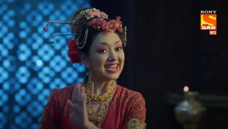 Nirisha Basnett in a still from the Hindi TV series titled