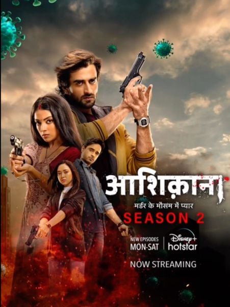 Nirisha Basnett (wearing black) on the poster of the Hindi web series titled