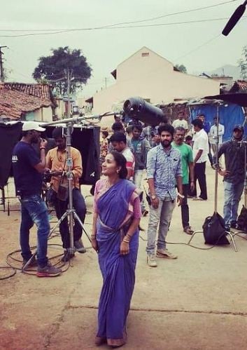 Nirmala Channapa during an ad shoot