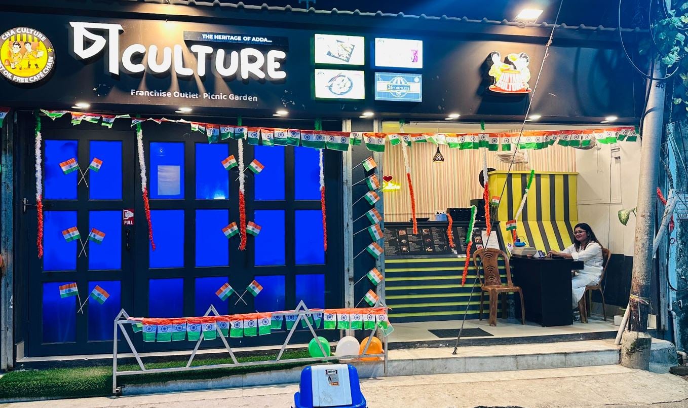 Nisha Chatterjee, while sitting at her cafe