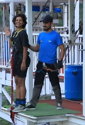 Nisha Mishra during her vacation