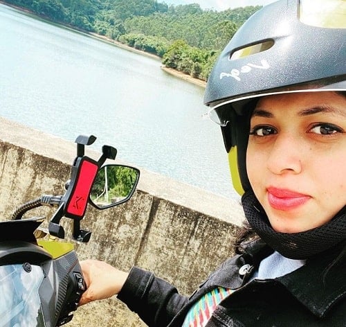 Nishana N during her trip