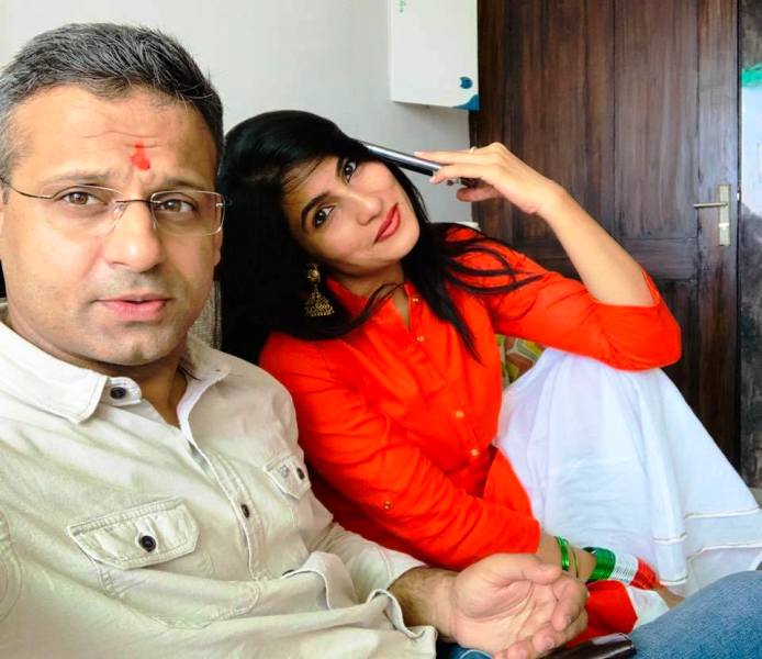 Nishant Chaturvedi With Rubina Liyaquat