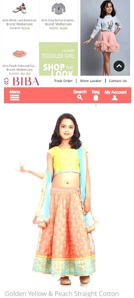 Nitanshi Goel in a print ad
