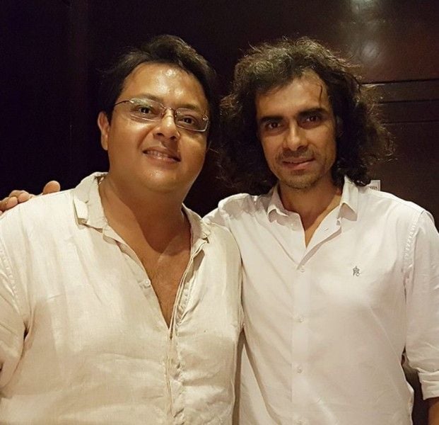 Nitesh Pandey (left) with Imtiaz Ali