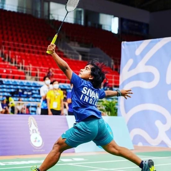 Nithya Sre Sivan at an international competition