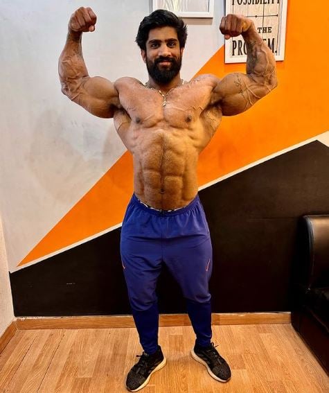 Nitin Chandila at his gym, Fitness Garage, in Faridabad