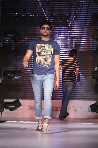 Nitin Chauhaan in a fashion show