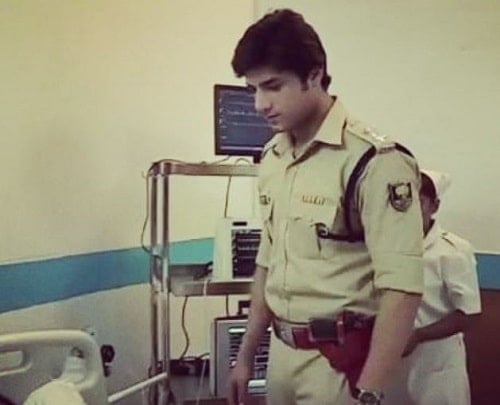 Nitin Chauhaan in a still from Crime Patrol