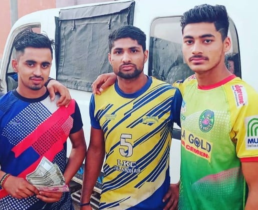 Nitin Kumar during his kabaddi training at Narwal National Kabaddi Academy