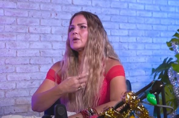 Niurka Marcos during an episode of her podcast