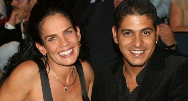 Niurka Marcos with Yanixán Texido (right) when they were married