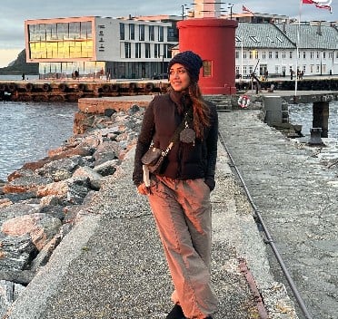 Nivetha Pethuraj while enjoying a solo trip