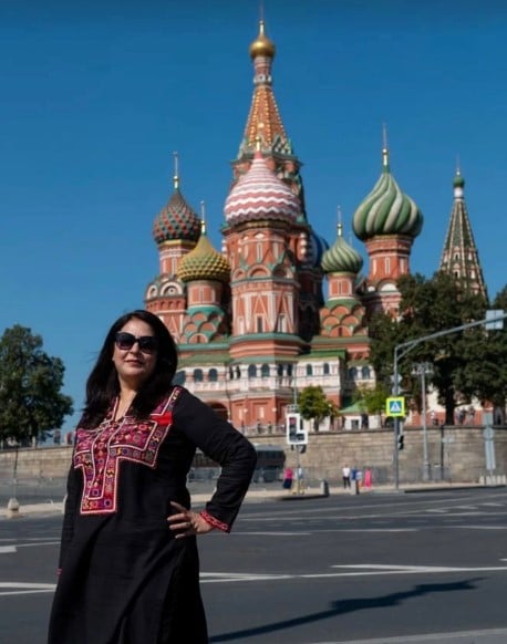 Noshaba Shehzad during a trip