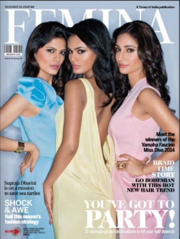 Noyonita on the cover of Femina Magazine