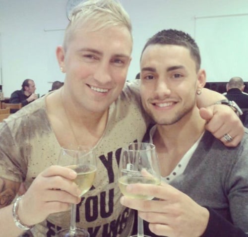 Nuno Jesus holding a glass of wine