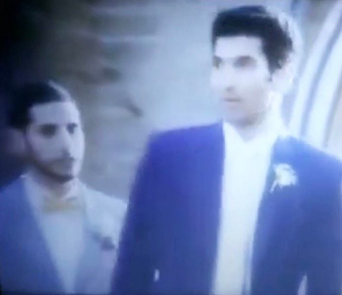 Nuseir Yassin (left) with Aditya Roy Kapur in a still from the film 