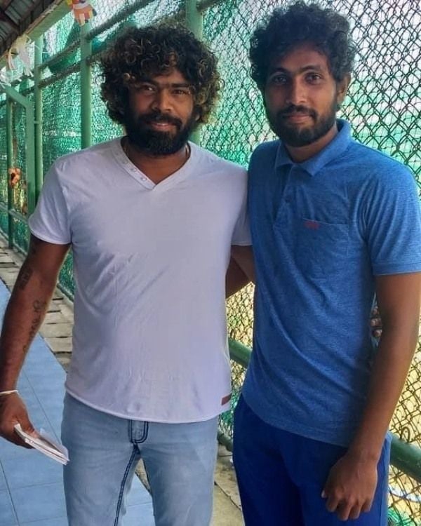 Nuwan Thushara with Lasith Malinga