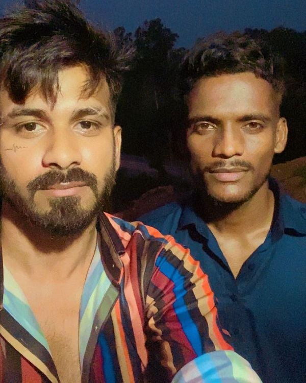 Obed Afridi with Punjabi singer Kaka